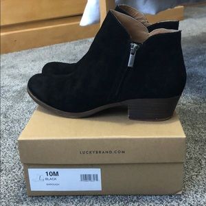 Lucky Brand black suede boots Black Barough